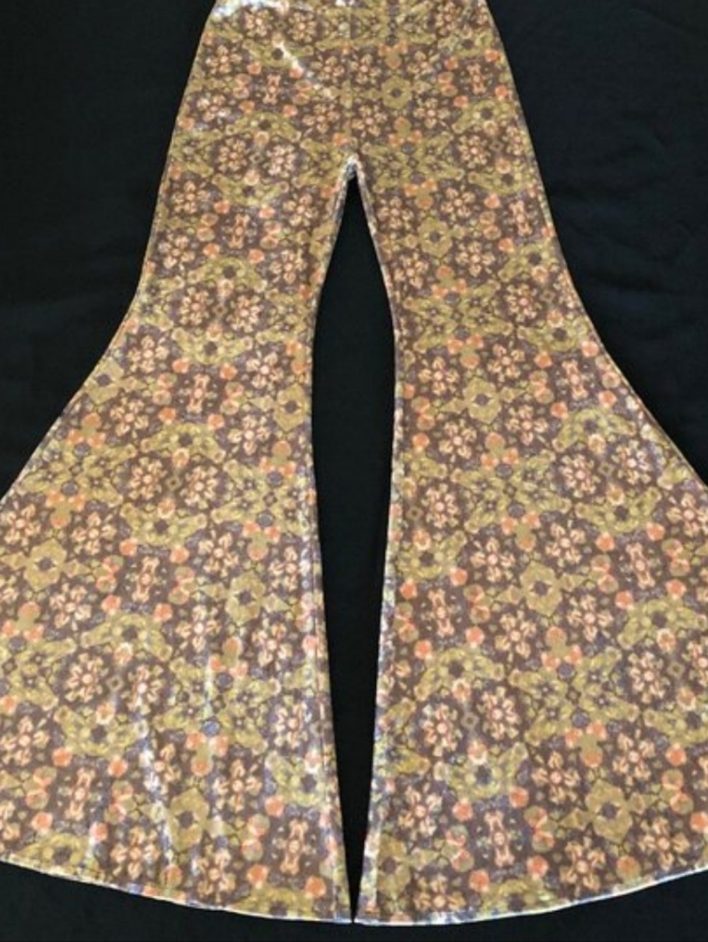 Free People The Valley Printed Flares Velvet Pants Sz XS - Picture 5 of 14